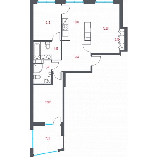 Квартира 4E-комнатная